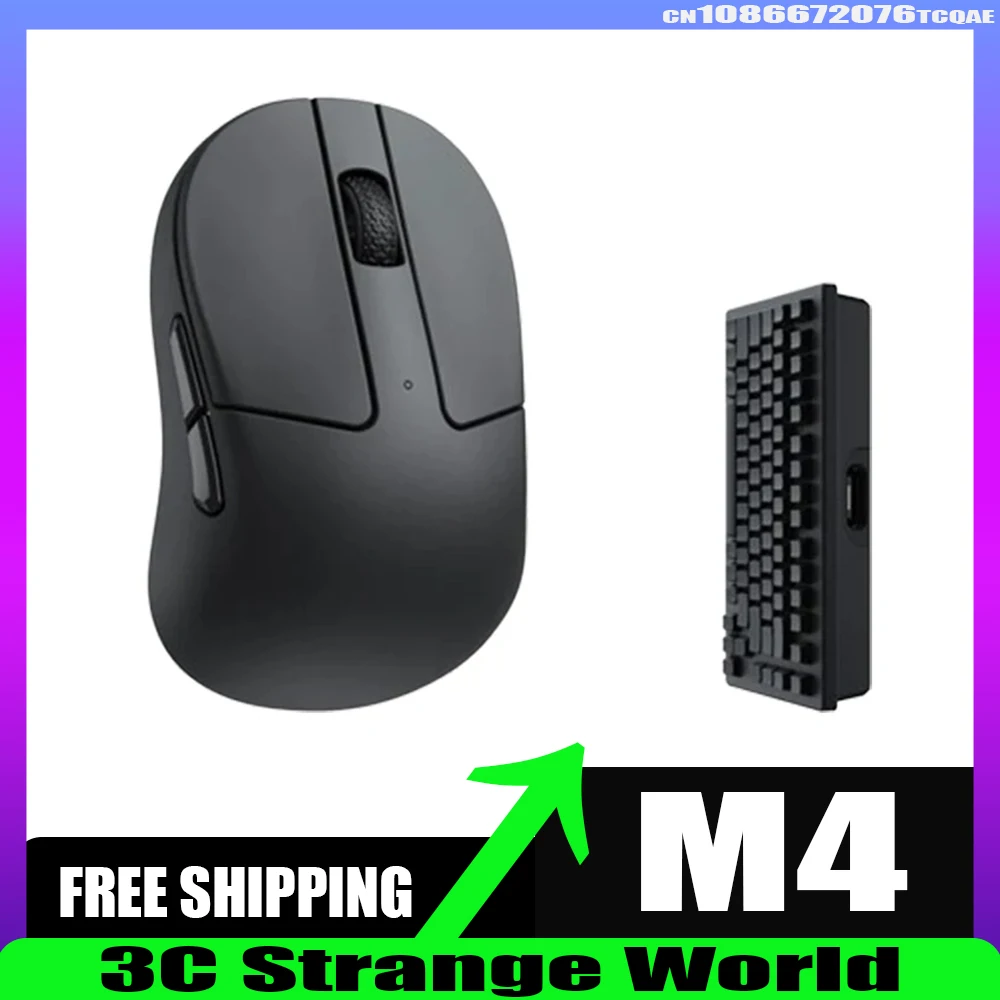 

Original M4 4k Mouse Tri Mode Wireless Bluetooth Paw3395 Lightweight E-sports Mouse Accessory for Computer Gaming Gamer Man Gift