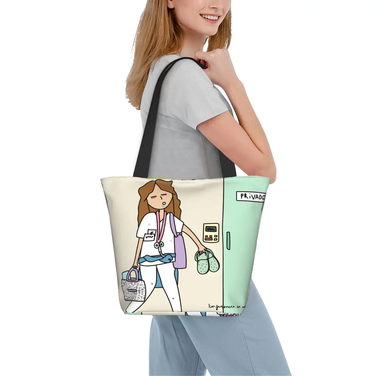 Cartoon Ladies Nurse Doctor Lunch Boxes Cute Enfermera En Apuros Lunch Bags  for Nurse Insulated Food Container - AliExpress