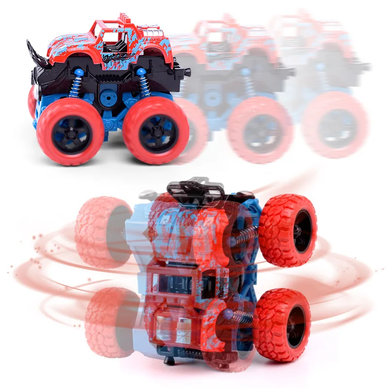 

2021 New Car Plastic Friction Stunt Car Kids Toys For Boys Mini Inertial Off-Road Vehicle Pullback Children Toy