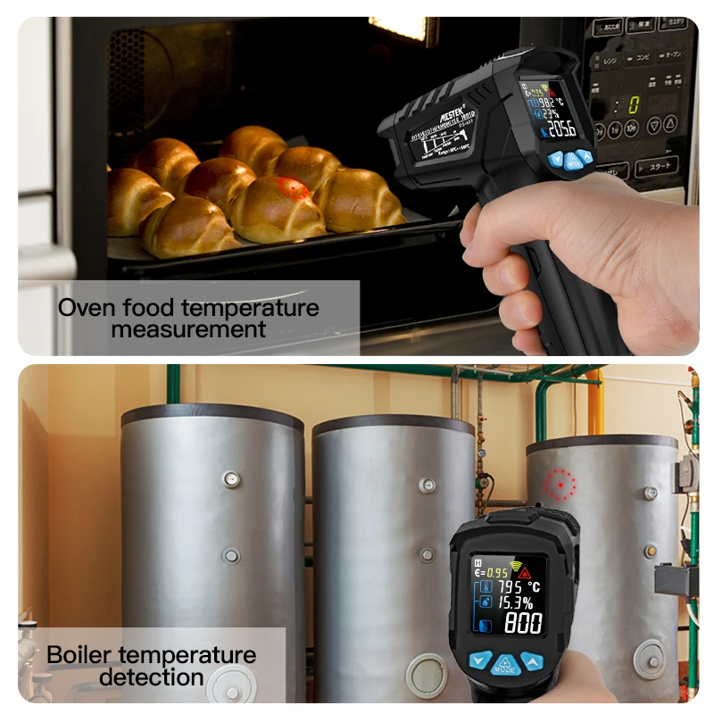 Enhanced Infrared Thermometer with Double Laser for High Temperature Measurement