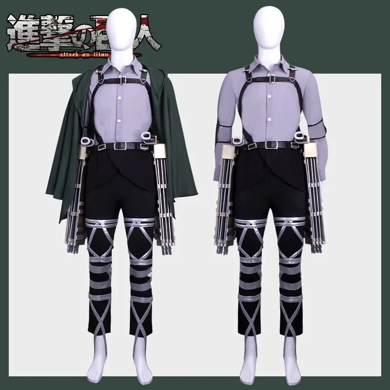 Attack on Titan 4 The Final Season Rivaille Cosplay Costume Halloween  Superhero Outfit Shingeki no Kyojin Team Armour Uniform - AliExpress