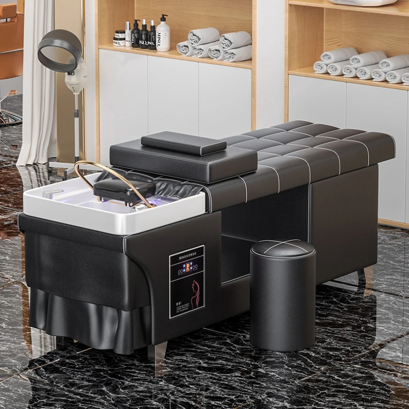 

Water Circulation Shampoo Chair Ergonomics Stylist Shampoo Chair Minimalistic Fotel Fryzjerski Beauty Salon Furniture MZ50SC