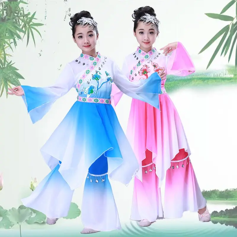 

Girl Chinese style Hanfu new style national dance costume water-sleeve dance performance costume classical dance Yangko costume