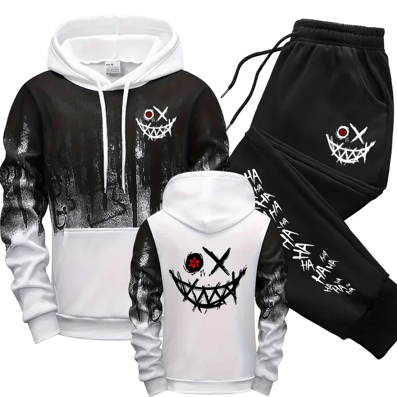 Men's Autumn Winter Hoodie Set Sportswear Casual Daily