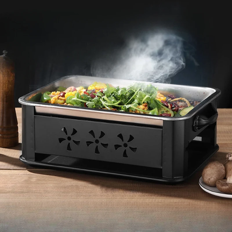 

Stainless Steel Grilled Fish Stove Household Grilled Fish Pan Zhuge Grilled Fish Stove Commercial Hotel Stove Resta