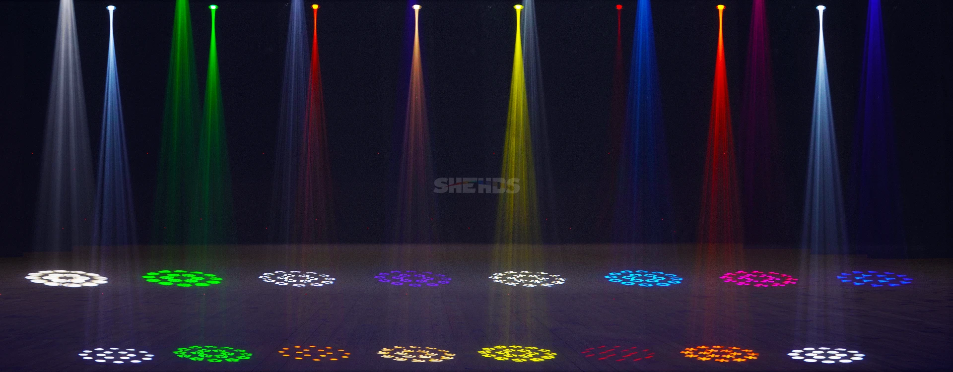 SHEHEDS 4x40W RGBW LED Zoom & Strahl & Waschen Kleine Bienen Augen 180W Strahl Moving Head Licht für Dance Party TKV Bar DJ Disco Hochzeit – Detail 6