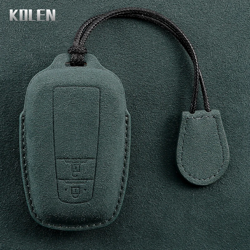 Leather Car Remote Key Case Cover Shell For Toyota Prius Camry Corolla CHR C-HR RAV4 Land Cruiser Prado 2 3 4 Button Accessories