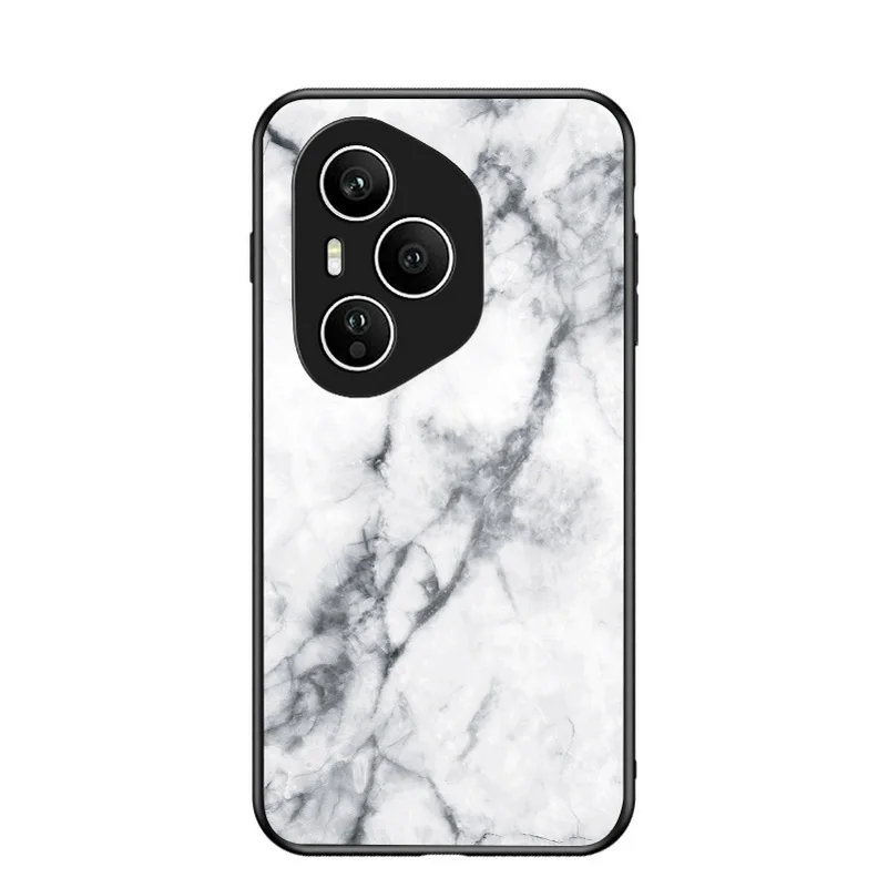 Glossy Marble Tempered Glass Phone Case