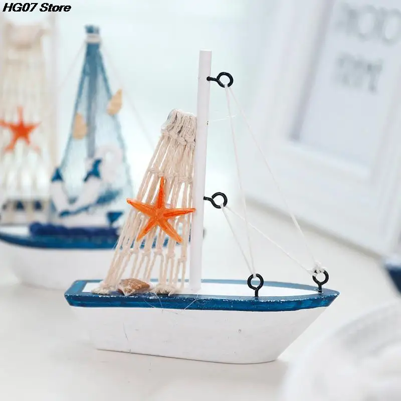 Scultura barca a vela in legno con rete in tessuto 45x45x7cm Enok - Legno Naturale | Leroy Merlin