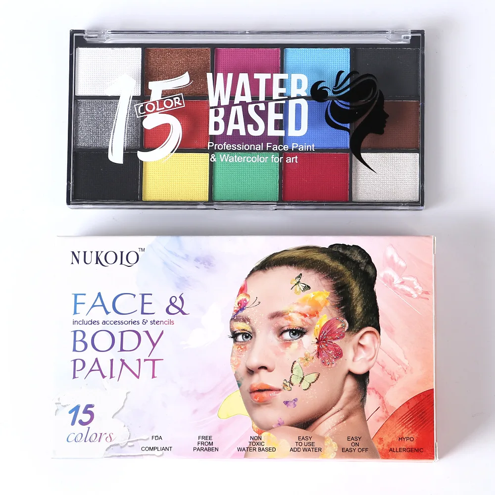 15 Colours Face and Body Paint