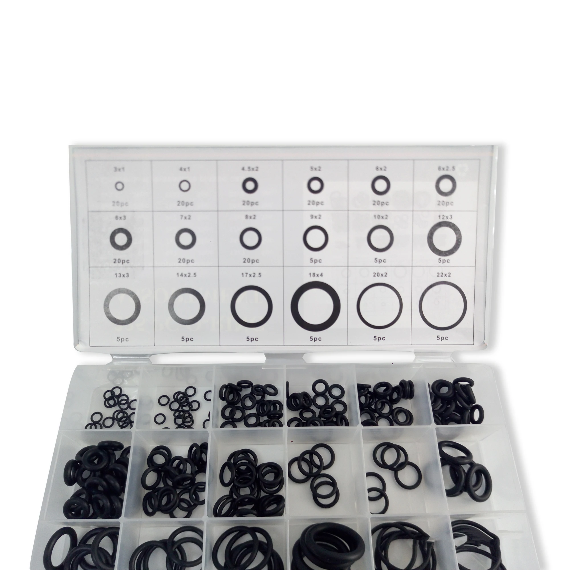 Scuba Diving Equipment Acecare O-ring 225pcs 18 Sizes For Scuba Diving Tank Cylinder Rubber Replacements Durable Sealing O-rings