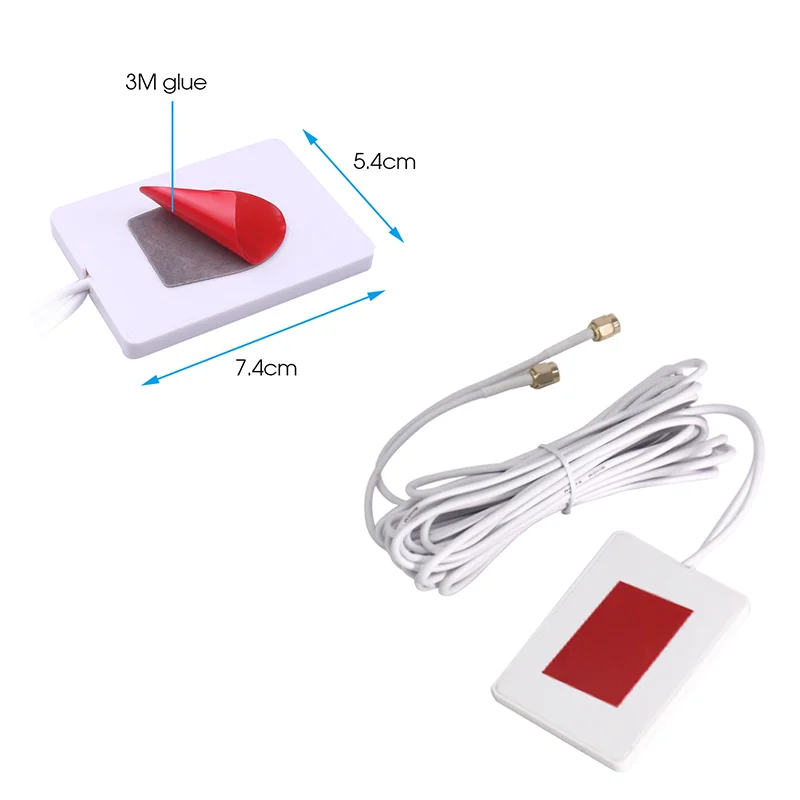 4G LTE 700-2700MHZ Dual Cable ZTE Huawei Modem Router Antenna SMA/TS9/CRC9 10dbi External Enhanced Network Wifi Plate Antenna