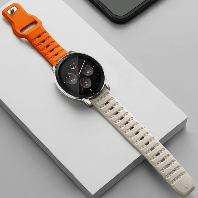 

20mm 22mm Watch Band For Samsung Galaxy Watch 5 4 40mm 44mm Huawei Watch 4 3/GT3 Pro Silicone Bracelet Wristband Amazfit GTR/GTS
