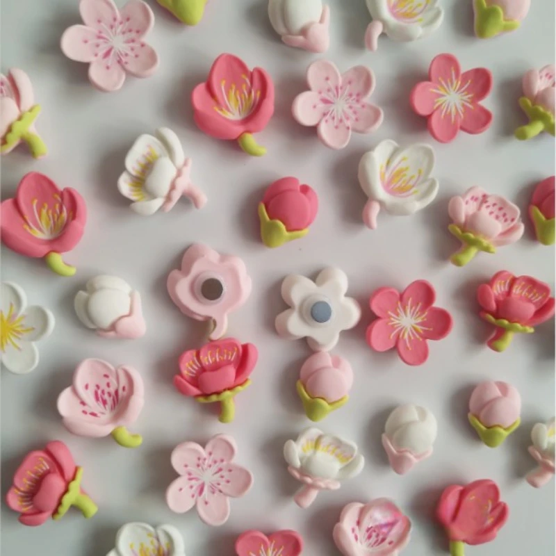 Pink flower resin decorative refrigerator magnet magnets creative whiteboard cartoon magnetic stickers magnetic fridge magnets,magnetic sticker,magnetic fridge stickers,refrigerator decor