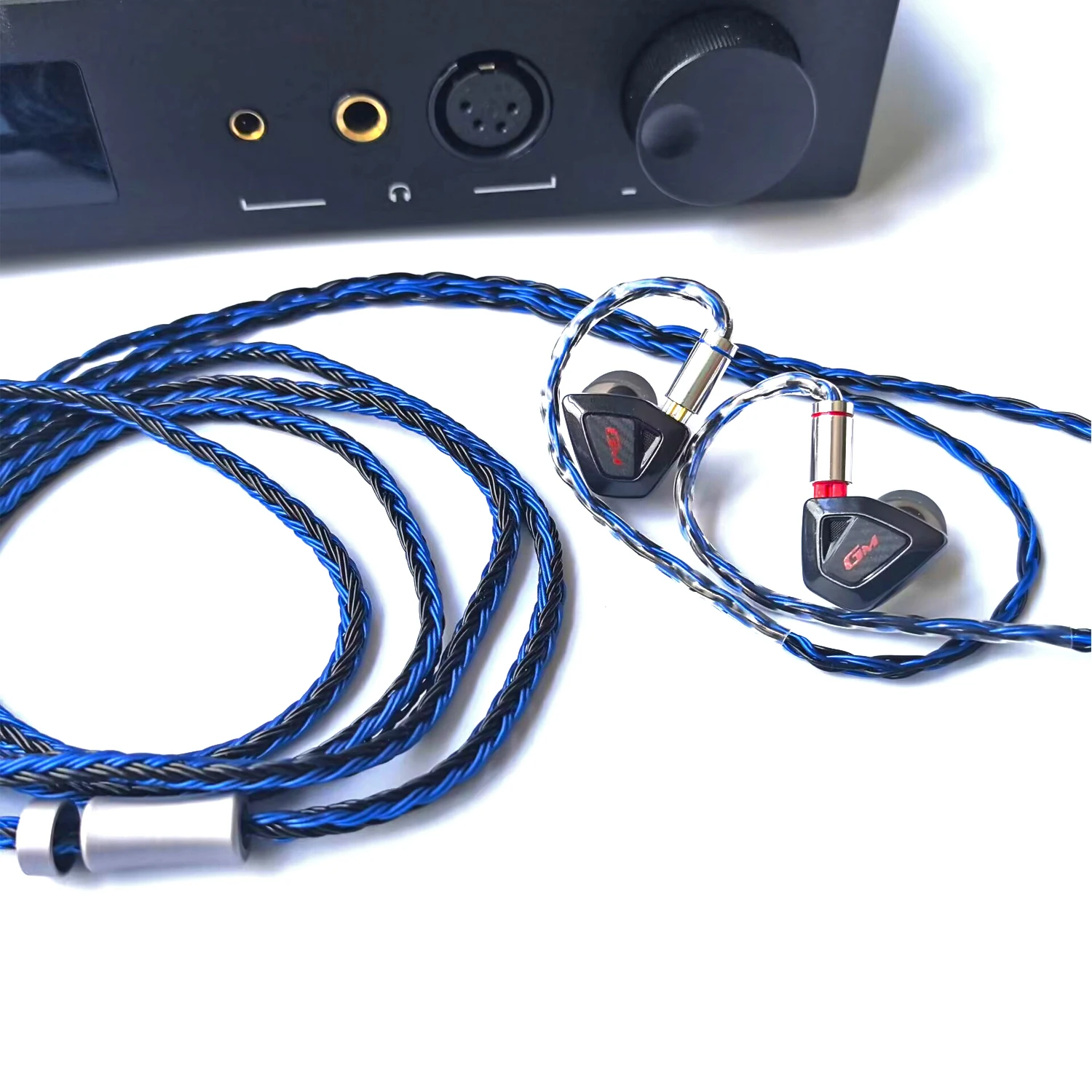 IEM Cable 16 Core Silver Plated Earphone Upgraded Cords 0.78 2Pin 3.5mm Standard 4.4mm Balanced 1.5m in Ear Monitor Cable