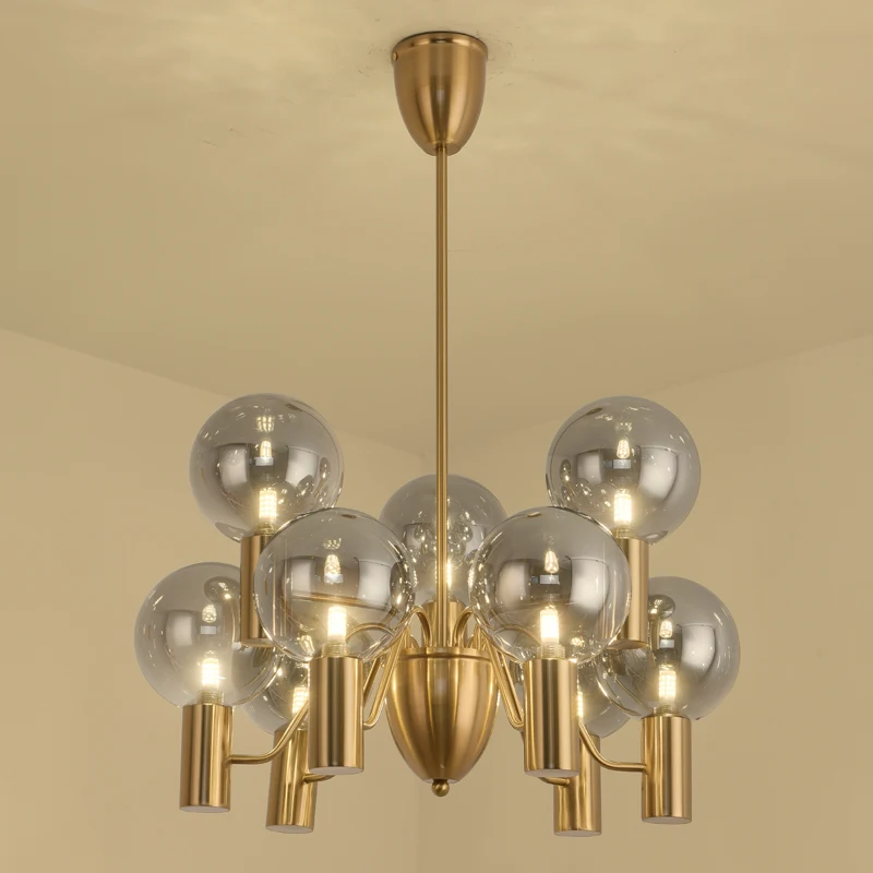 

Design Sense Master Bedroom Pendant Light Pink LED Childrens Room Nordic Living Room Light Luxury Study Light Glass Model Room