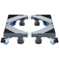 Support Universel en Acier Inoxydable pour Machine à Laver et Réfrigérateur – Base Mobile avec Frein 5