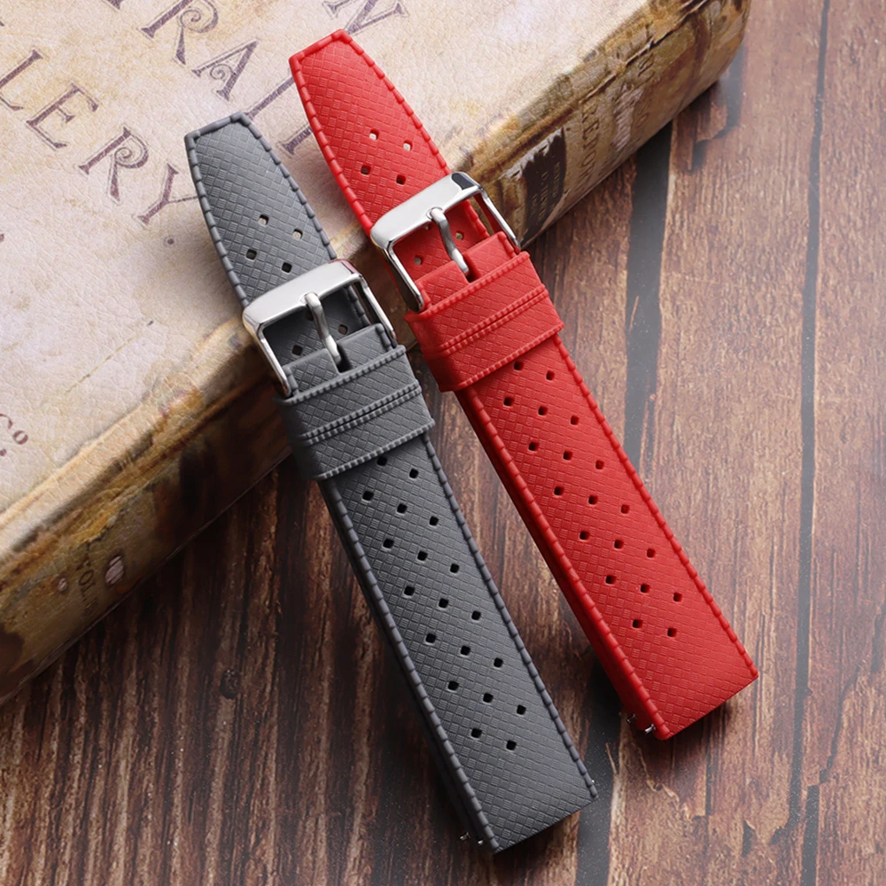 Breathable Premium Silicone Waterproof Watch Strap - Soft Wrist Band Accessories