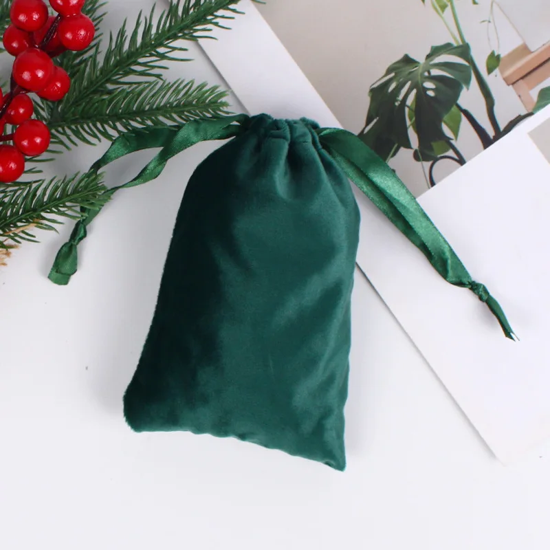 50pcs/lot 19x24cm Big Capacity Soft Flannel Velvet Drawstring Pouches Party and Wedding Storage Gift Packaging Bags Wholesale