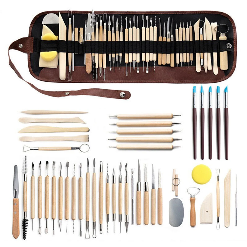 

Complete Sculpting Tools Kit 46 PcsSet Ceramic Wax Carving Tools for Pottery and Clay Art Easy and Convenient to Use