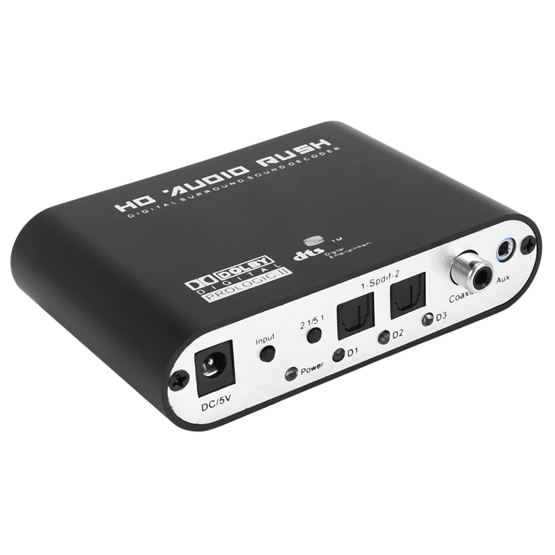 Décodeur Audio 5.1 SODIAL - Convertisseur DTS/AC3 Vers LPCM (Noir, Neuf)