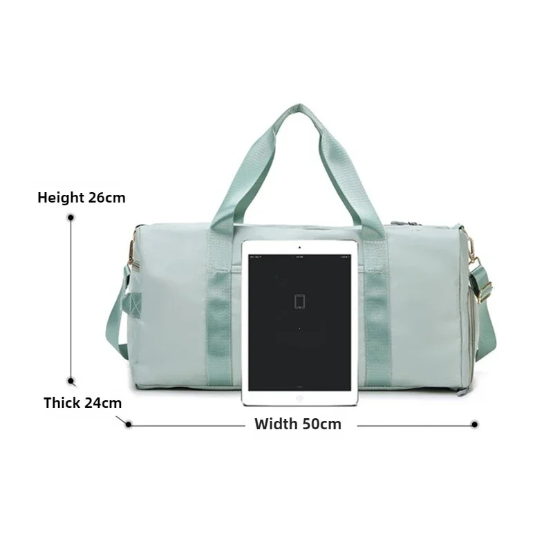 Travel Workout Fitness Sports Gym Bag Luggage with Wet Pocket Shoes Compartment Travel Yoga Sports Gym Duffel Bag for Men Women 6
