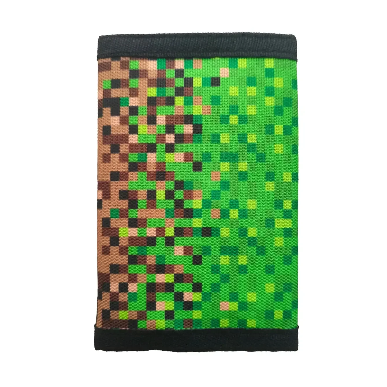 Mosaic Canvas Trifold Wallet with Sticker and Zipper Pocket - Perfect Gift