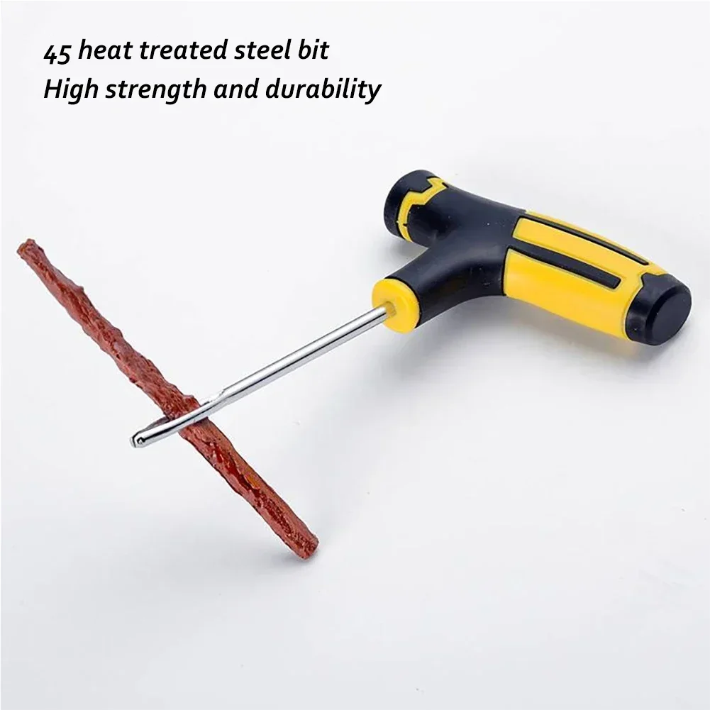 1Set Car Tire Repair Tools Kit Tyre Puncture Repairing Tool with Repair Rubber Strips Motorcycle Bike Tire Quick Repairing Kit tire repair kit