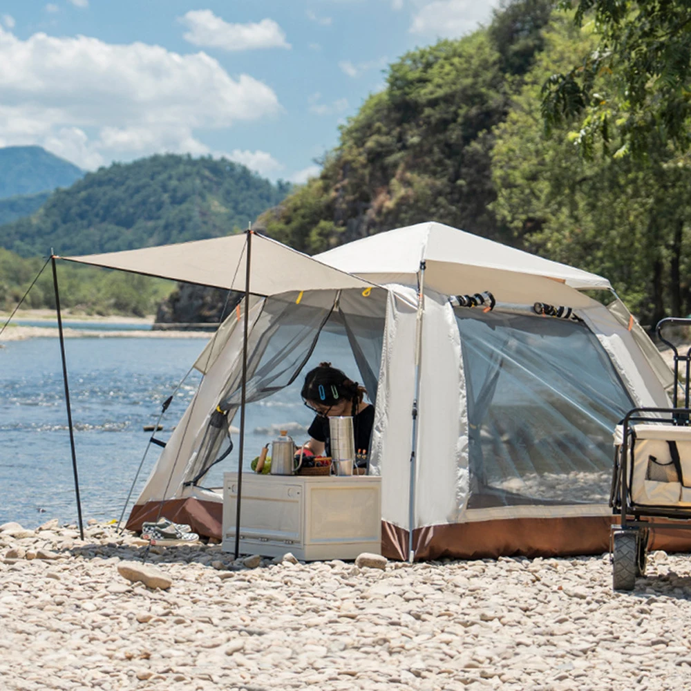 

Outdoor Self-driving Travel Camping Tent Automatic Quick-opening Tent Rainproof Sunshine-proof Tent Hiking Sunshine Shelter