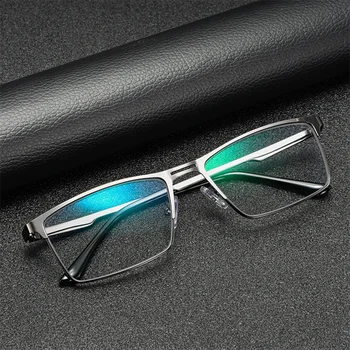 Kwadratowe metalowe oprawki Okulary korekcyjne spolaryzowane fotochromowe
