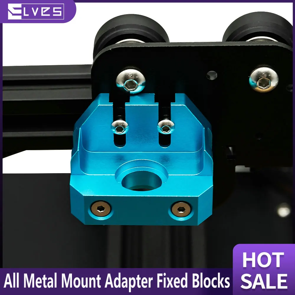 ELVES 3D Printer parts  All Metal Mount Adapter Fixed Blocks Compatible with E3D V6 Hotend For Ender 3 V2 Ender3 Pro Ender 5 Pro