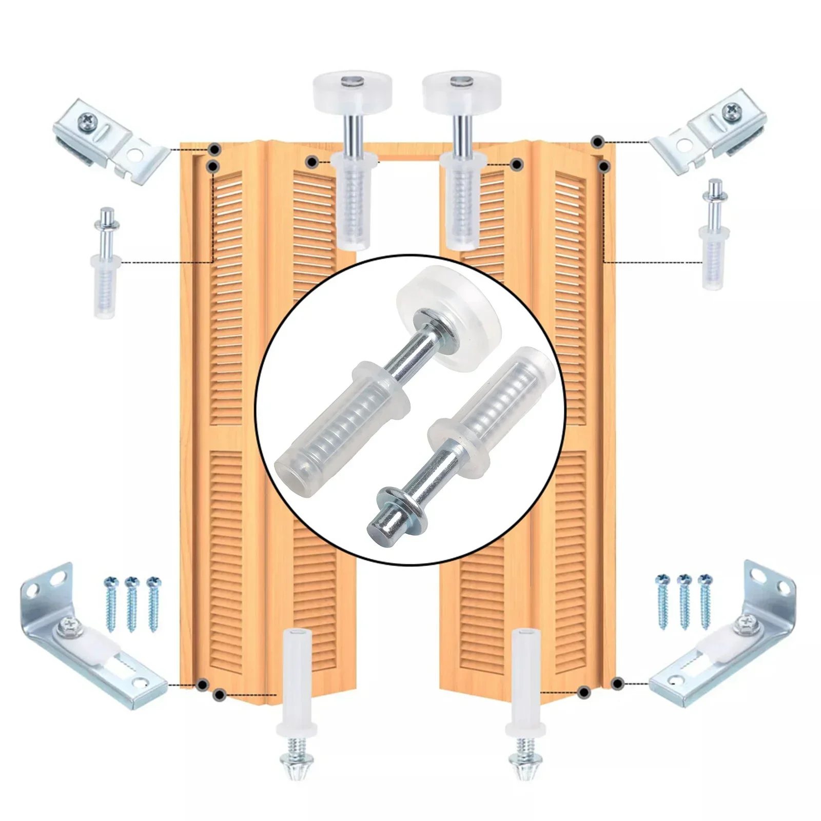 Accordion Doors Bifold Door Hardware Kit Closet Guide Wheel Installation Top Pivot