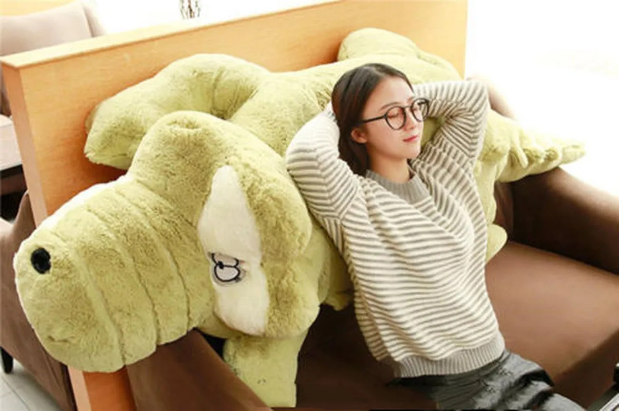 

Гигантский плюшевый крокодил, большие набивные животные, плюшевая игрушка, подушка, огромная Подушка, детское украшение для дома, полипропиленовые хлопковые набивные игрушки-животные