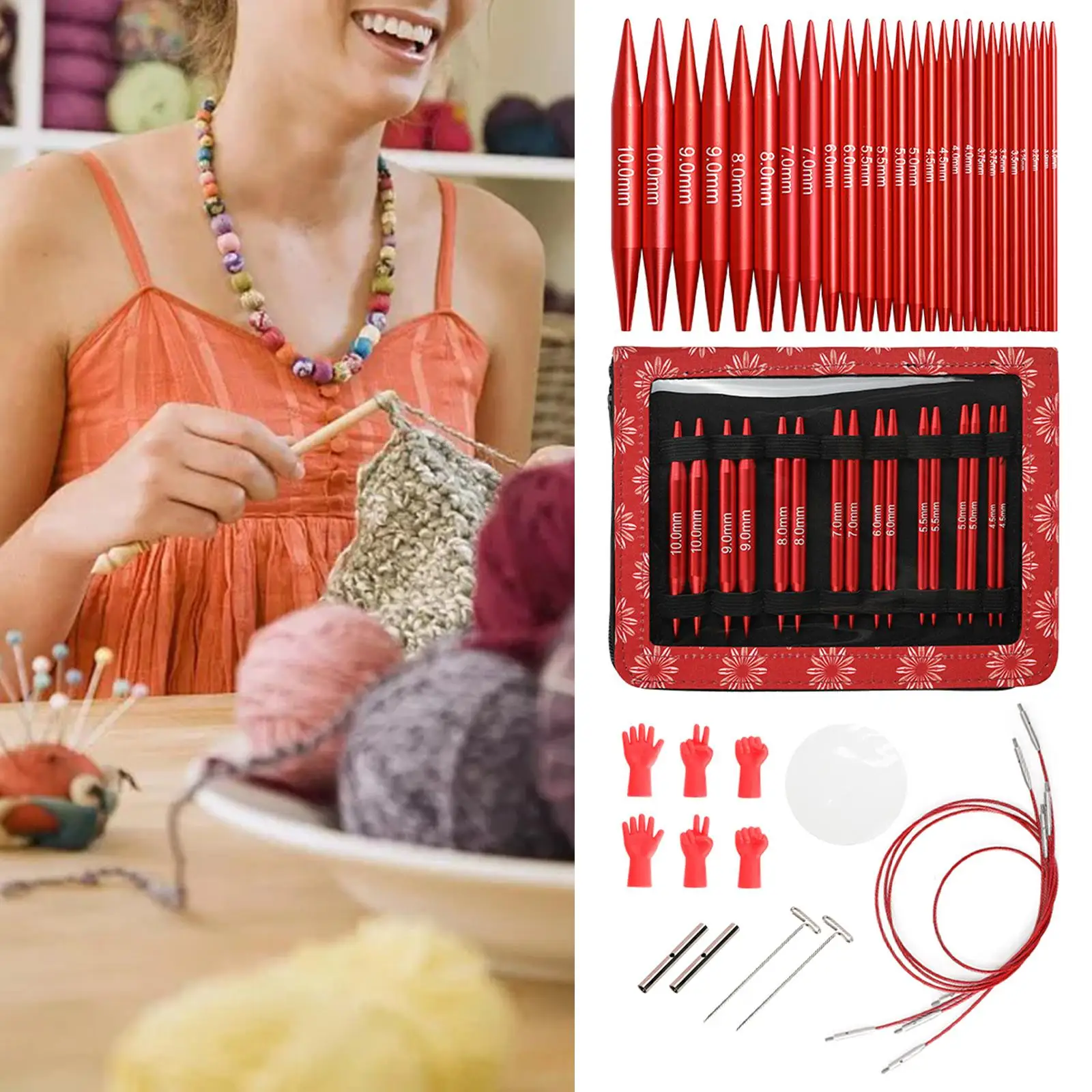 

13 шт. крючок для вязания крючком из алюминиевого сплава, вязальные принадлежности для вязания крючком, набор крючков для вязания в пустыне