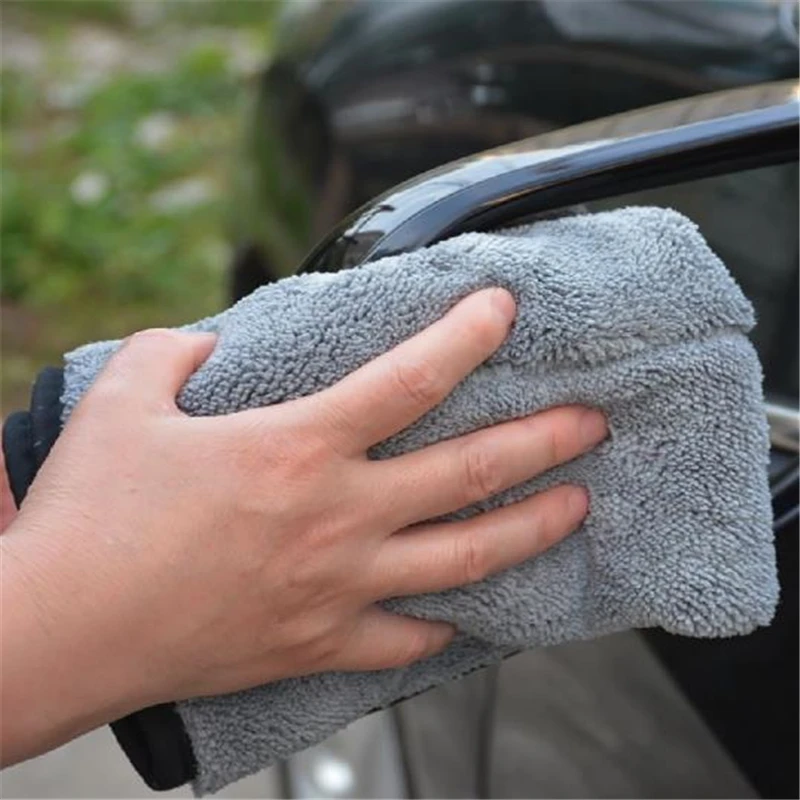 

Microfiber Towel Car Wash Cloth Auto Cleaning Door Window Care Thick Strong Water Absorption For Car Home Automobile Accessories