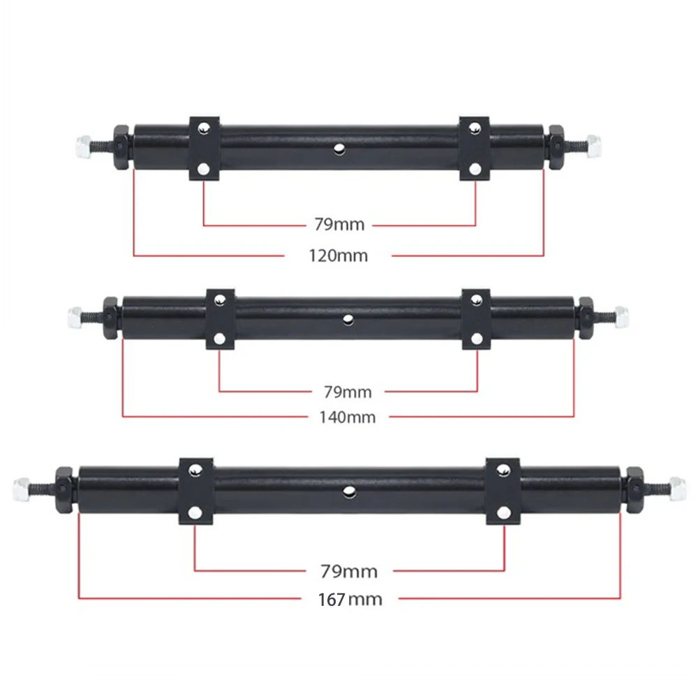 

RC Metal Unpowered Rear Axle 120mm 140mm 167mm for 1/14 Tamiya Trailer 1/10 Car DIY Upgrade Parts