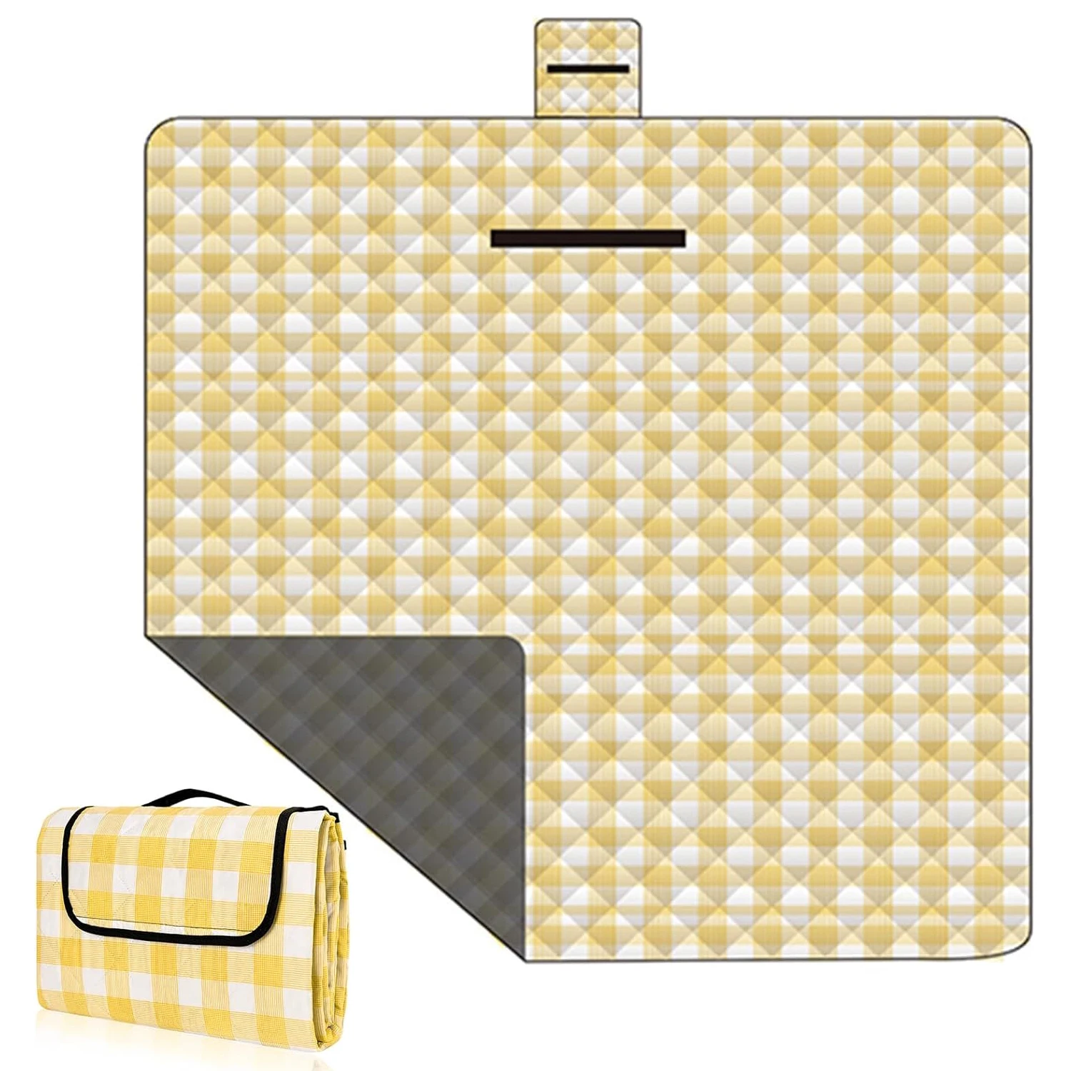 Cobertor Piquenique Extra Grande 203x203cm - Impermeável E Dobrável