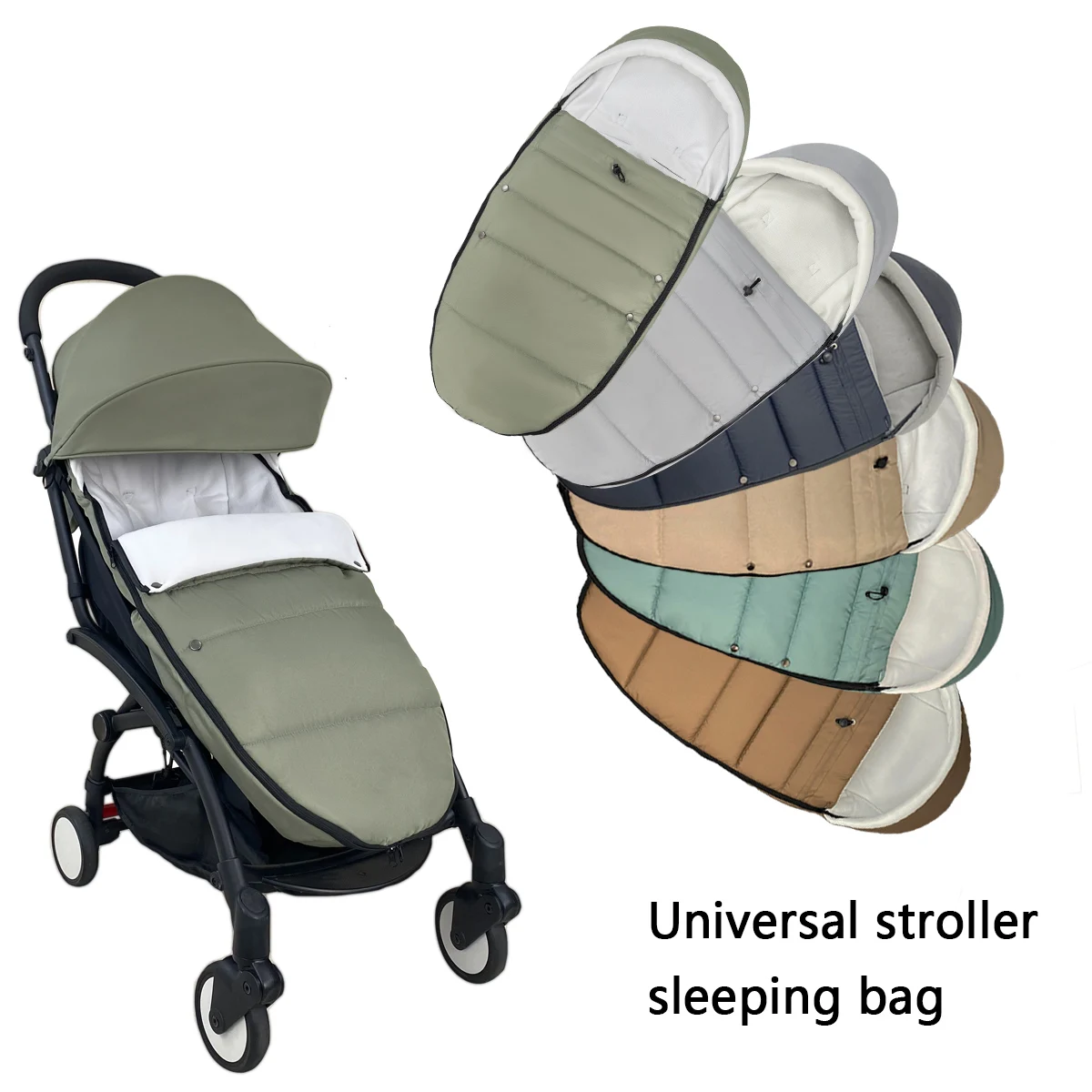 Chancelière universelle pour poussettes, Compatible avec Babyzen YOYO, YOYO2, chaussettes chaudes et imperméables, accessoires de poussette pour bébé