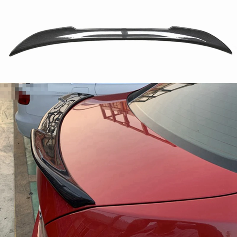 

For BMW E92 3 Series Spoiler 2005-2012 2 Door E92 CS Style Black Carbon Fiber Rear Wing Spoiler