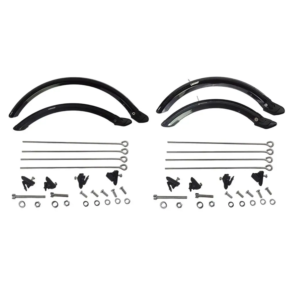 Bicycle Fender 20'' 14'' Folding Bike Mudguard Set for brake System