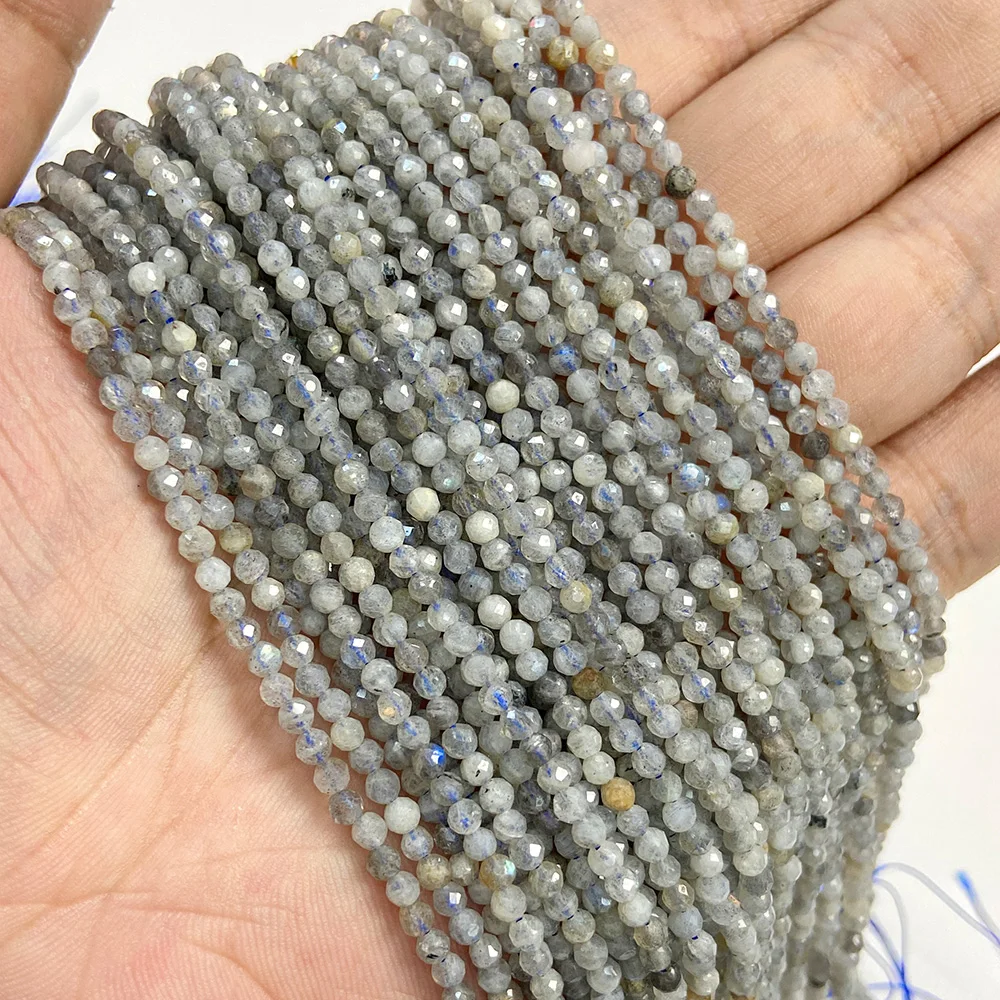 Natural Blue Gemstone Beads for Jewelry Making - Aquamarine, Amazonite, Apatite, Lapis, Turquoise Spacer Beads