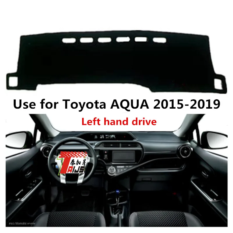

TAIJS Заводская Высококачественная фланелевая крышка приборной панели для Toyota AQUA 2015-2019 левый руль