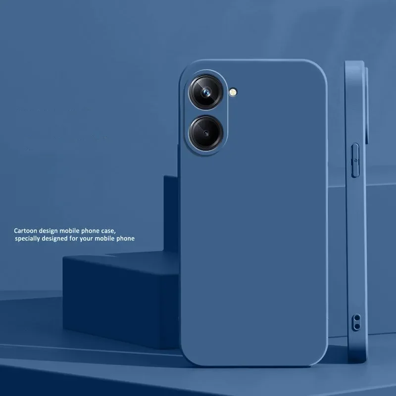 Fashionable Soft Silicone Shockproof Bumper Solid Color TPU Back Cover