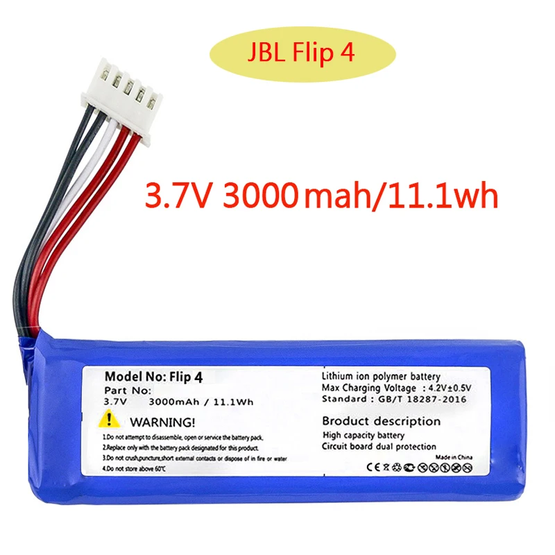 Новинка подходит для JBL Flip 4 калейдоскоп Bluetooth звуковая батарея GSP872693 01