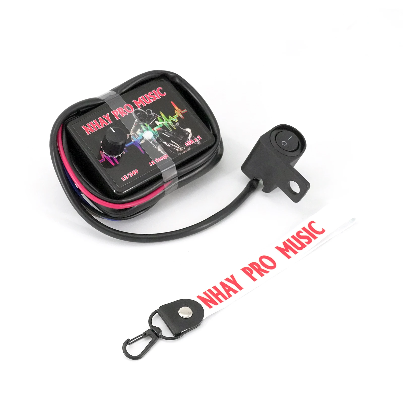 NHAY 3+ Pro Musical Car Horn Controller 12V-24V 12 Tones for Cars Trucks Motorcycles Waterproof & Durable
