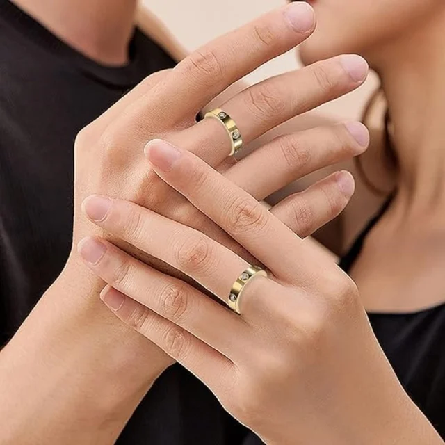 PAURO Women's Men's Stainless Steel 8mm Black Plated Sandblast Finish Lucky Rotatable Worry Ring Band Size 8