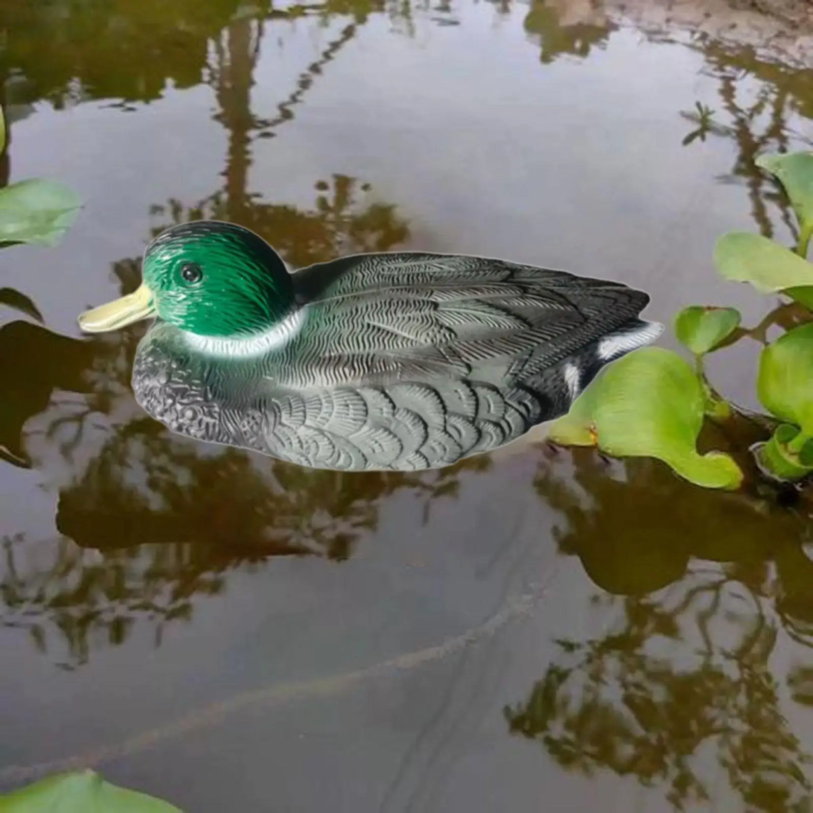 Floating Duck Decoy Realistic Fake, Decorative, Easy to Place, Duck Statue, Hunting Decoy Pond Decor for Yard, Outdoor Patio