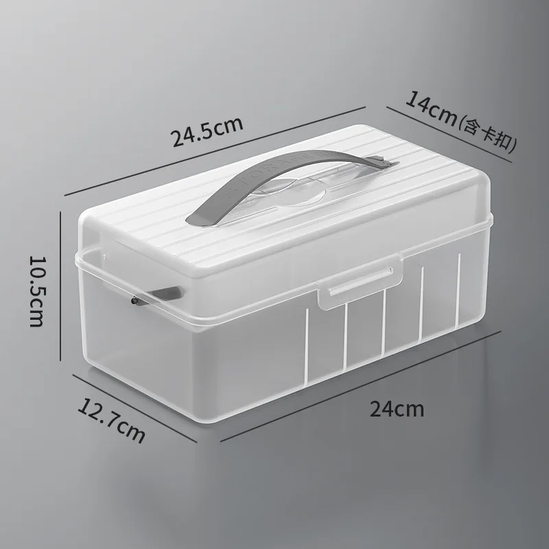Portable Cable Organizer Box with Lid - USB Cord Sorter and Desk Accessory