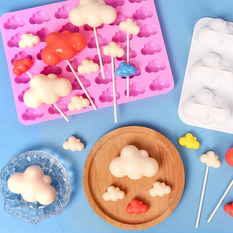 

New 36 Cavity Clouds Silicone Mold Weather Shape DIY Baking Cake Chocolate Fondan Ice Cube Mold Handmade Soap Candle Decorations