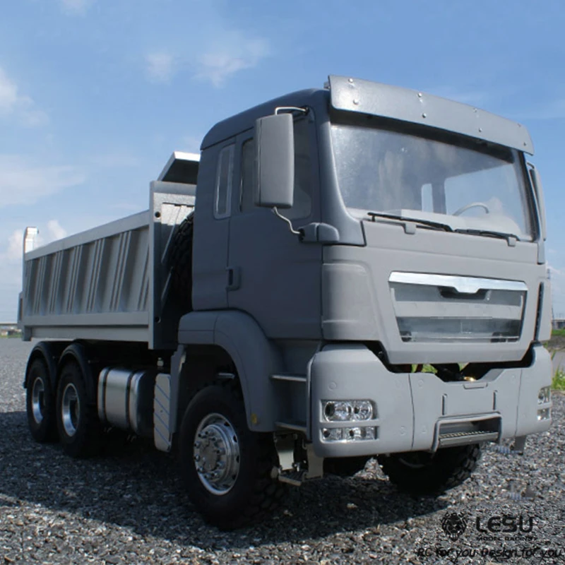 1/14 Tipper 6X6 hydraulic tipper new three-axle drive differential lock axle simulation remote control model RCLESU 2